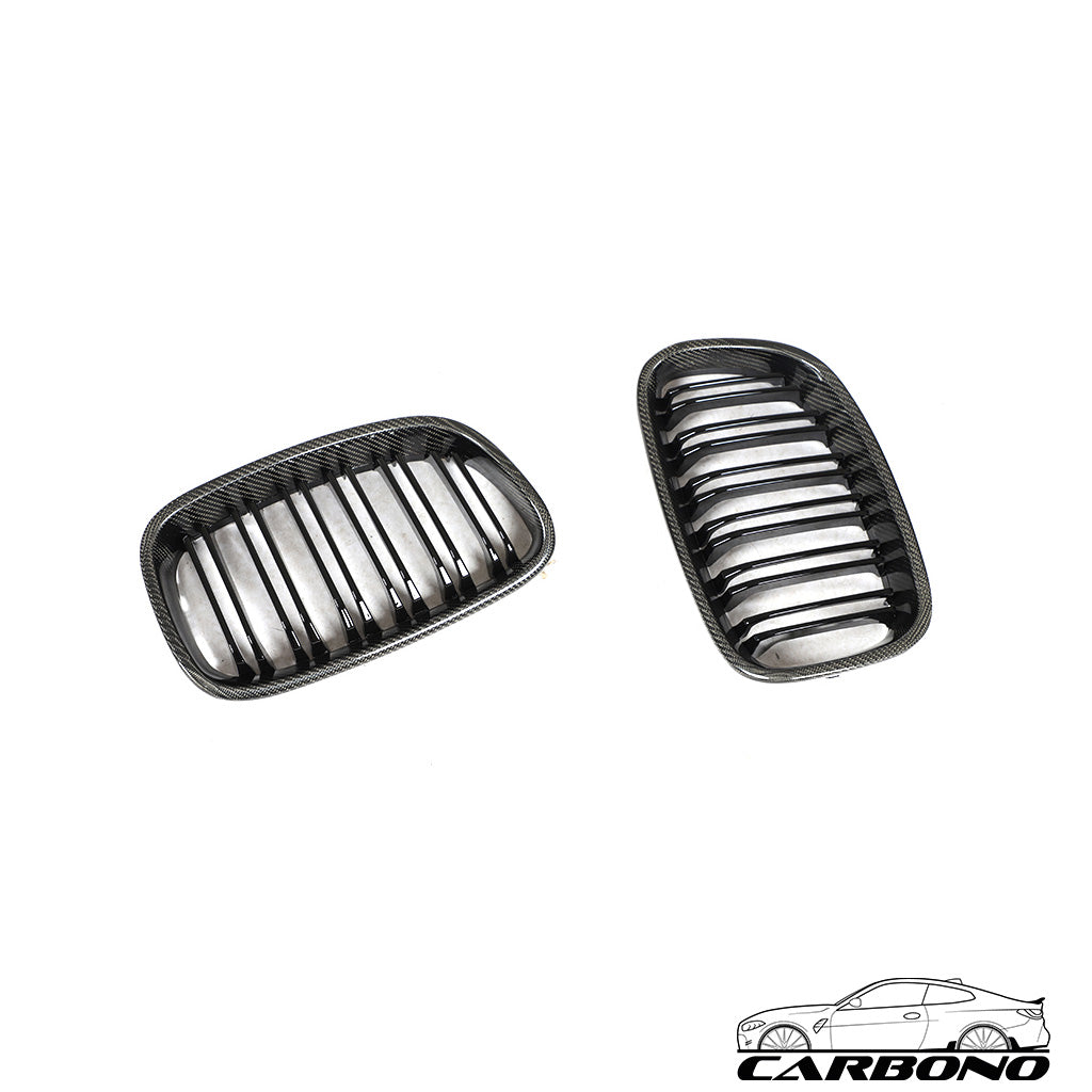 Grill aus Carbon + ABS im MP Style mit Doppelstrebe - BMW 1er F20