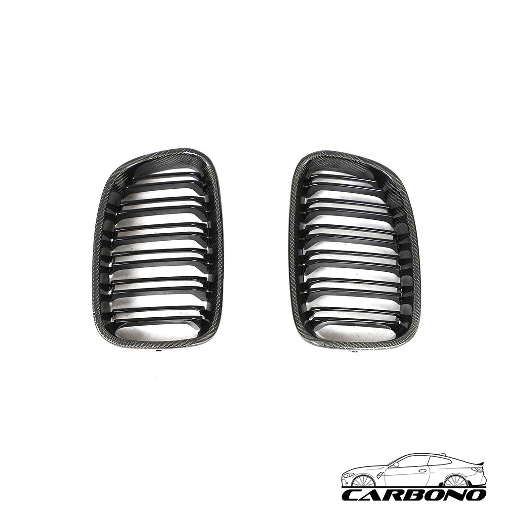 Grill aus Carbon + ABS im MP Style mit Doppelstrebe - BMW 1er F20