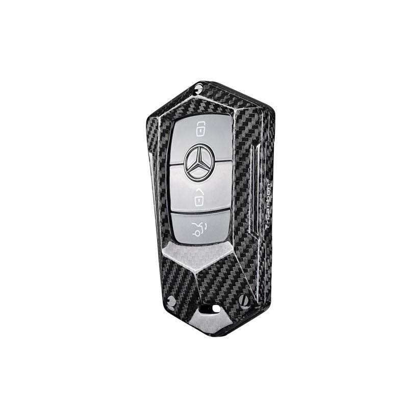 Autoschlüssel Hülle aus Carbon – passend für Mercedes-Benz Modelle (je nach Baureihe Bj. 2016–2022)