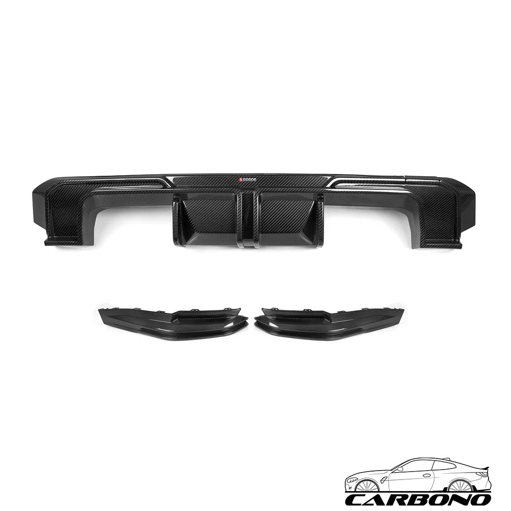 Heckdiffusor + Side Splitter Dry Carbon – Sooqoo – BMW M3 (G80, G81), M4 (G82, G83)