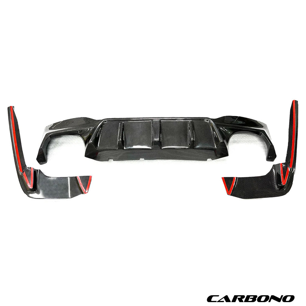 Dry Carbon 3D Heckdiffusor (3-teilig) – passend für BMW M5 F90