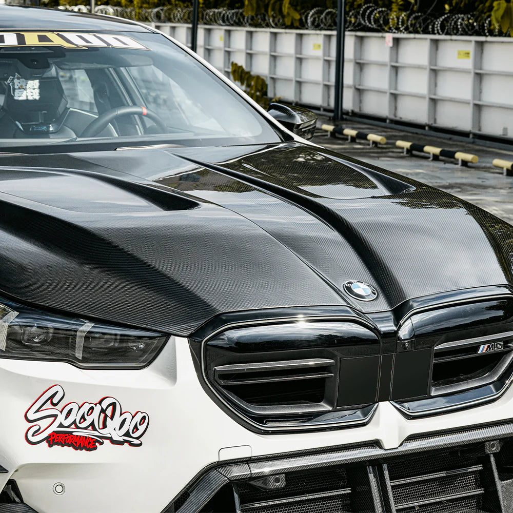 Motorhaube Sooqoo aus Dry Carbon - passend für M5 (G90, G99), 5er (G60, G61)