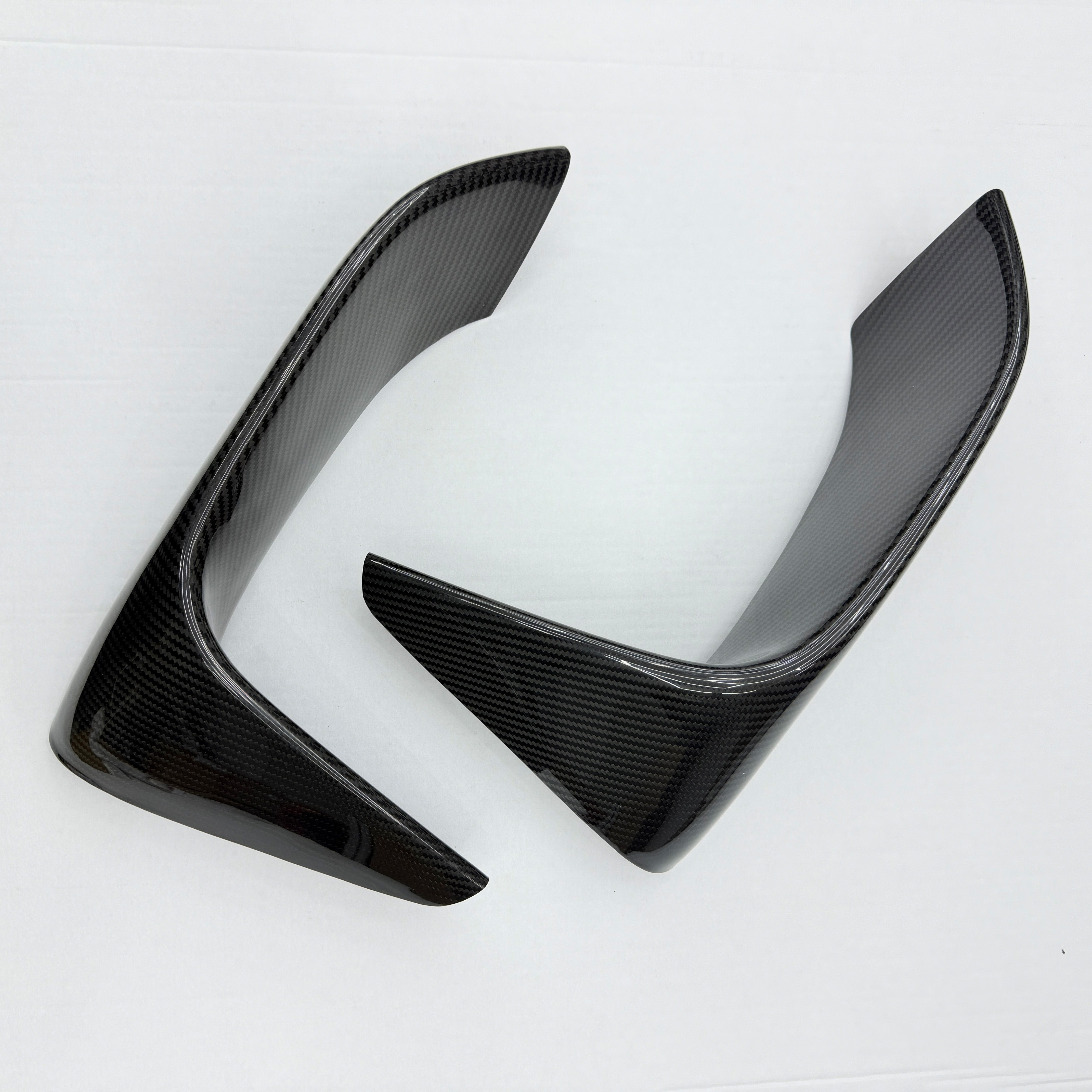 Eckaufsätze Frontschürze Stoßstange OEM Dry Carbon - passend für BMW M3, M4 F80, F82