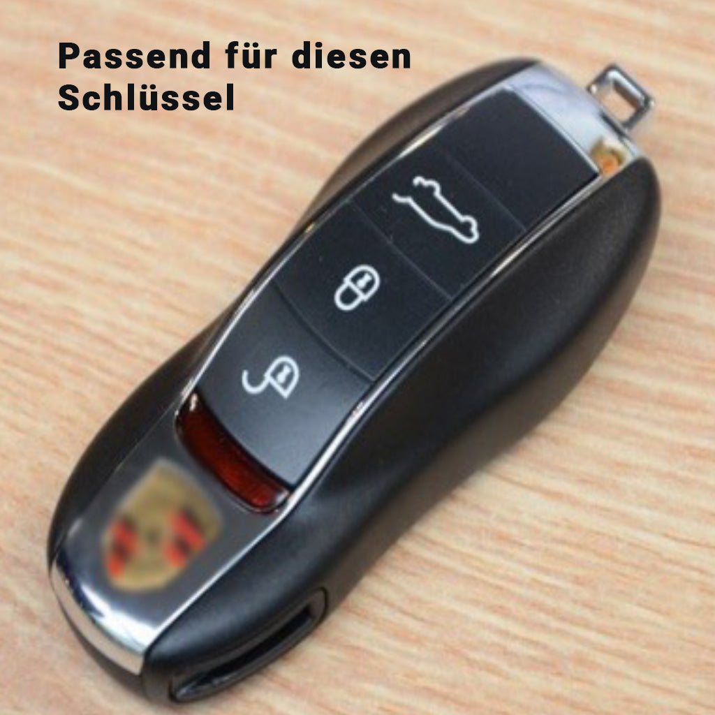 Autoschlüssel Seitenteile links & rechts aus Carbon – passend für Porsche Macan, 991, Cayenne, Panamera