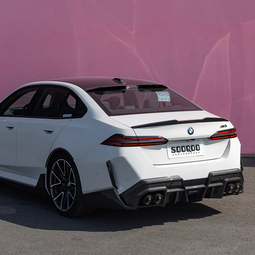 Dachkantenspoiler Sooqoo aus Dry Carbon - passend für BMW M5 G90, 5er G60