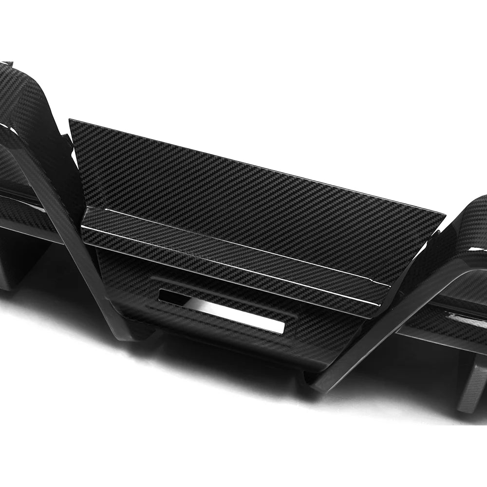 SOOQOO Heckdiffusor Type-B aus Dry Carbon – BMW M5 G90 / G99 (6-teiliges Set)