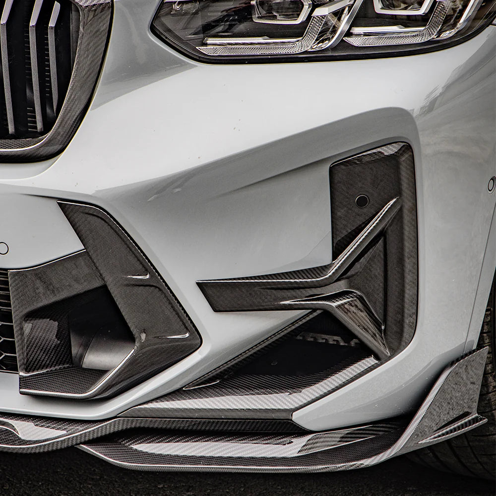 Canards Sooqoo aus Dry Carbon - passend für BMW X3M F97 LCI, X4M F98 LCI