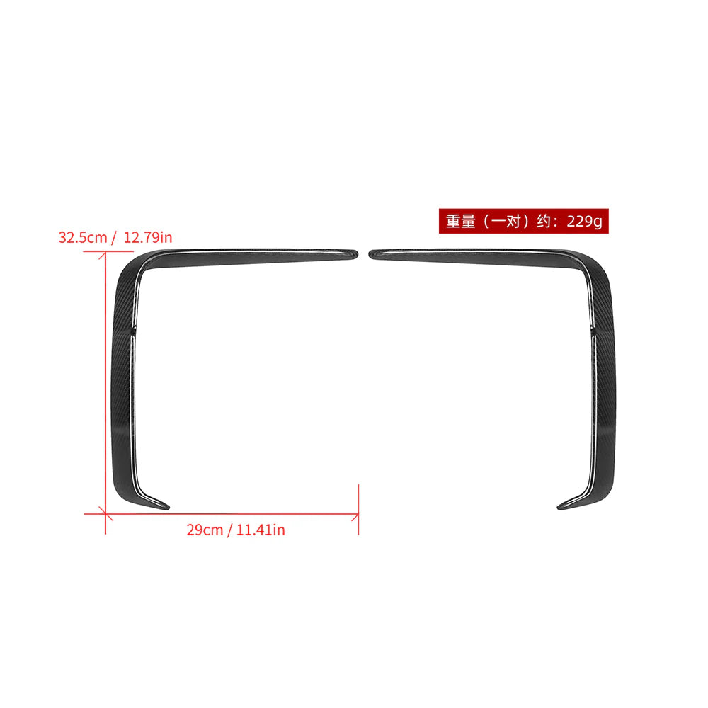 Frontecke Sooqoo aus Dry Carbon - passend für BMW 4er Coupé, Cabriolet G223, G23
