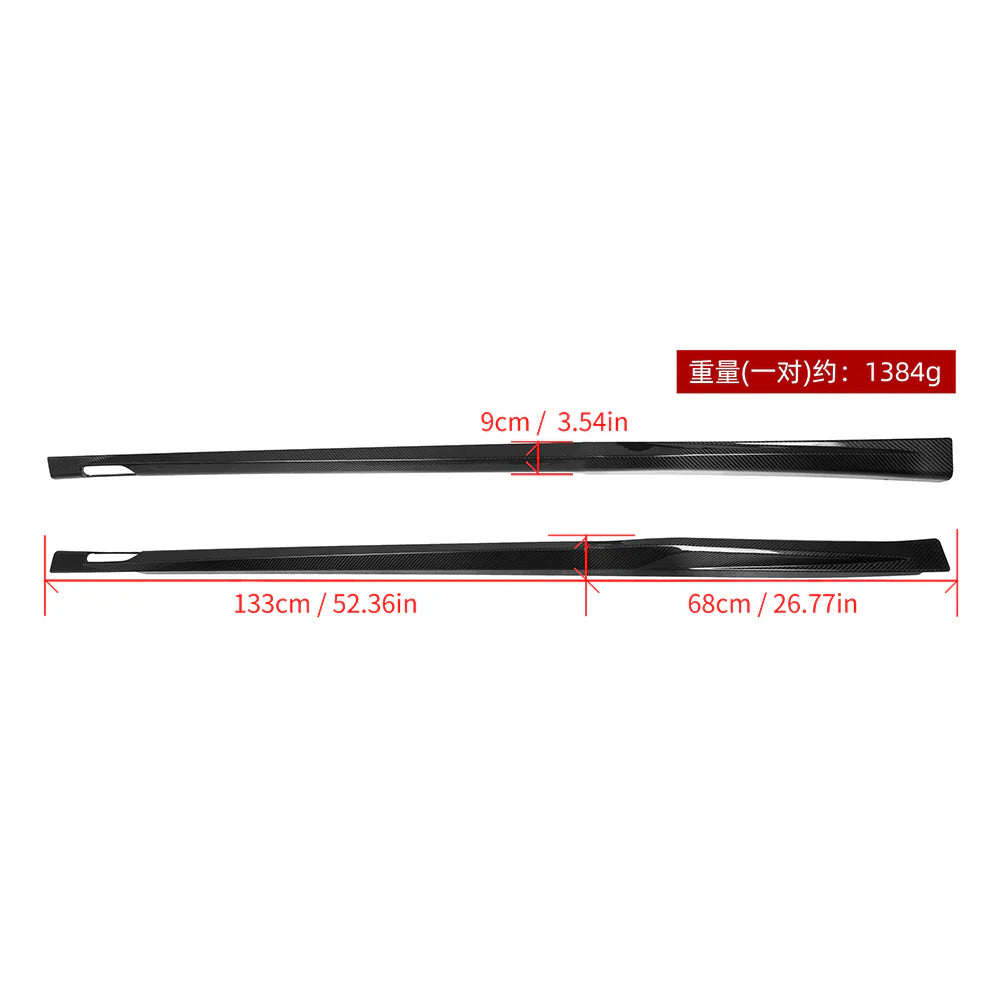 Seitenschweller Sooqoo Type-A aus Dry Carbon - passend für BMW X3M F97 LCI, X4M F98 LCI