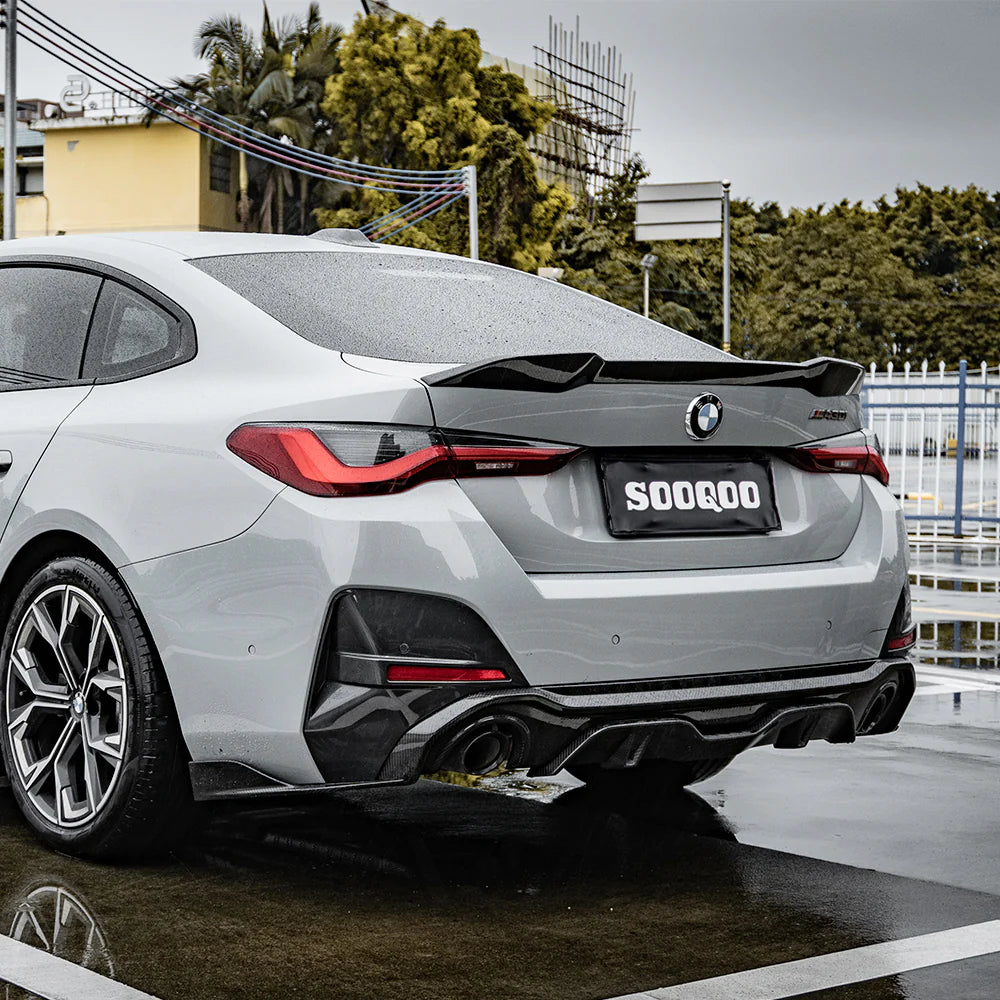 Diffusor zweiflutige Anlage Sooqoo Dry Carbon - passend für BMW 4er Gran Coupé G26