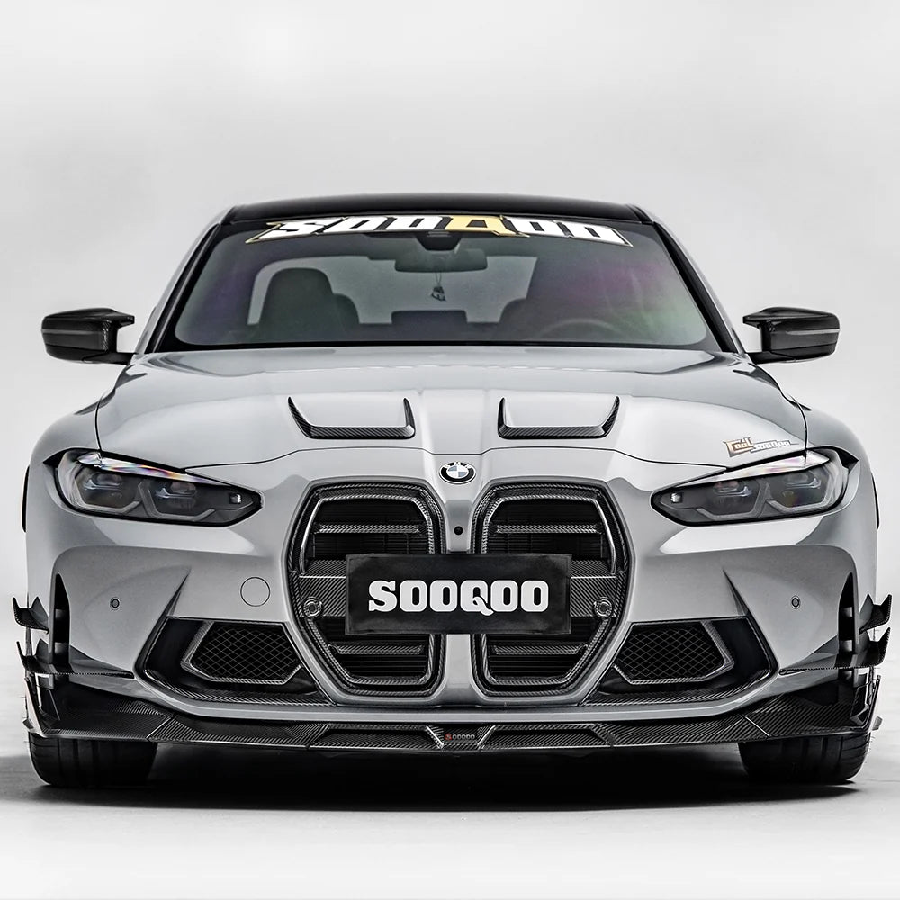 SOOQOO Type-A Frontlippe aus Dry Carbon – BMW M3 G80 / G81, M4 G82 / G83