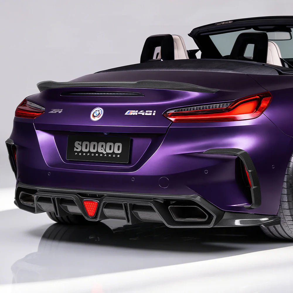 Eckaufsätze hinten Sooqoo aus Dry Carbon - passend für BMW Z4 G29