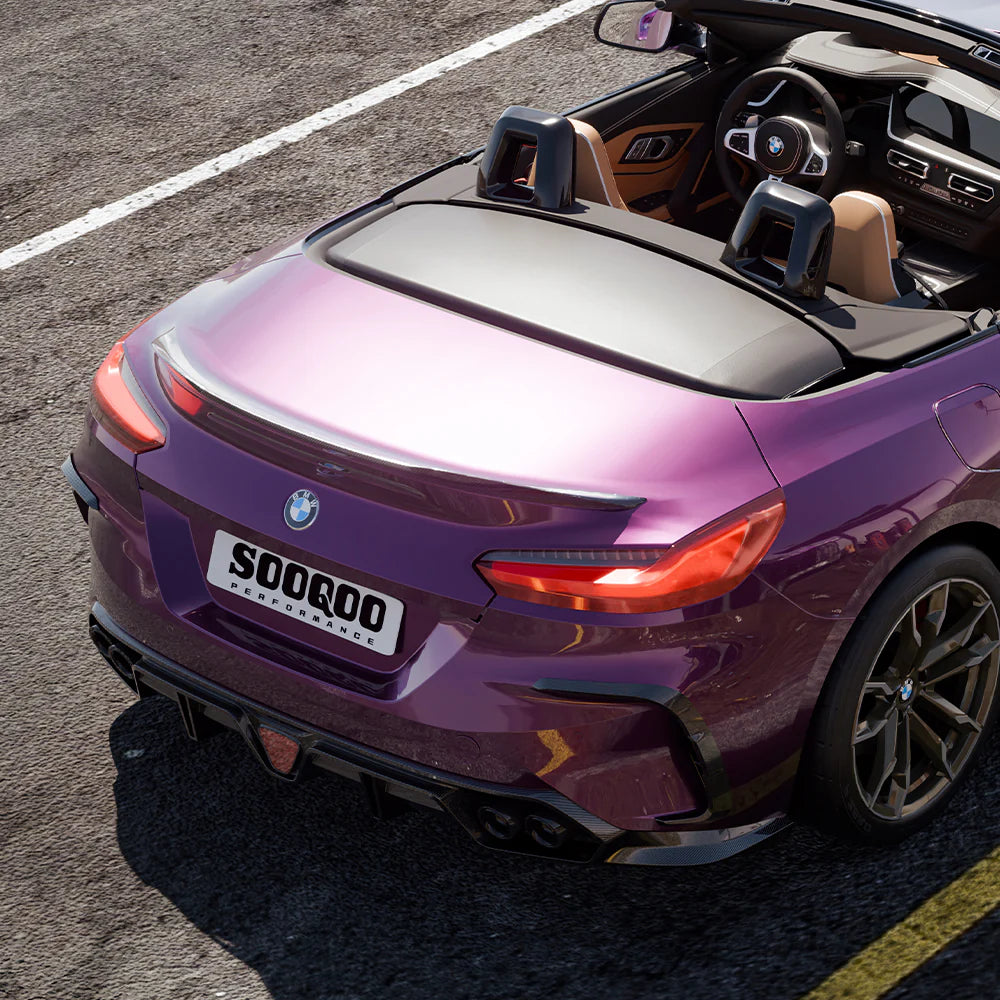 Eckaufsätze hinten Sooqoo aus Dry Carbon - passend für BMW Z4 G29