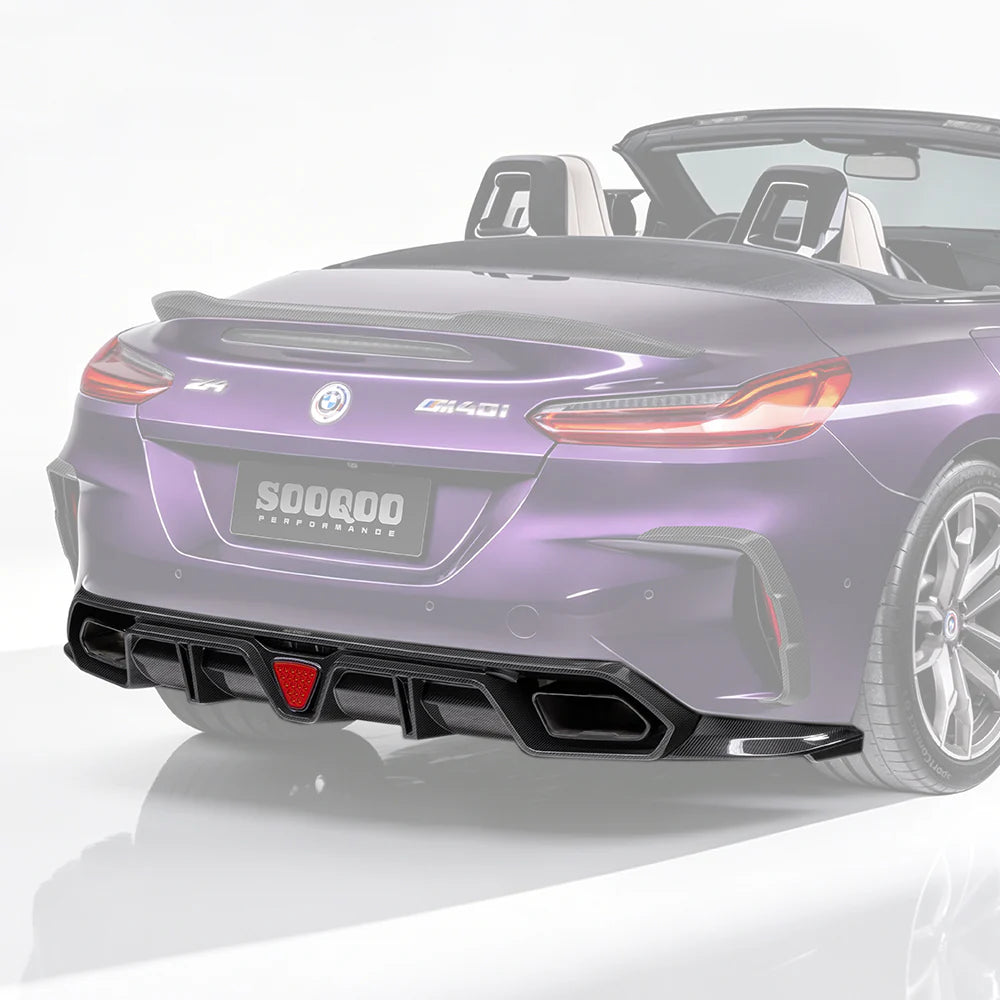 Diffusor Sooqoo V1 aus Dry Carbon - passend für BMW Z4 G29