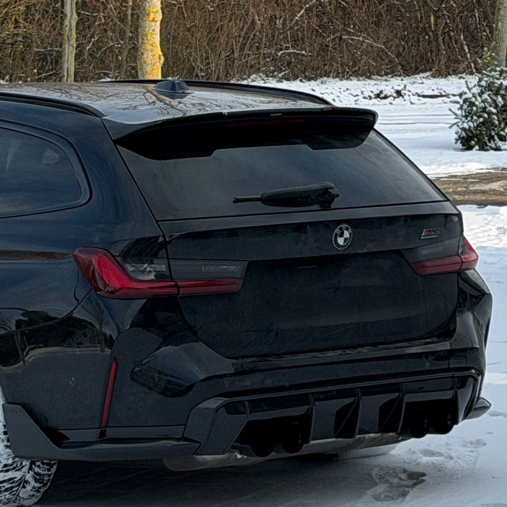 Dachkantenspoiler EVO-SQ-C aus Dry Carbon - passend für BMW M3 G81, 3er Touring G21