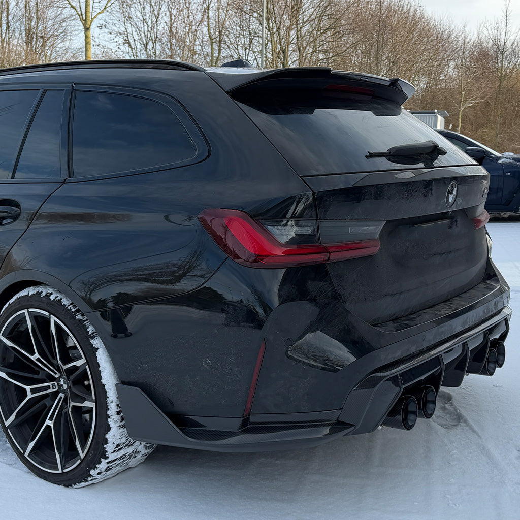 Dachkantenspoiler EVO-SQ-C aus Dry Carbon - passend für BMW M3 G81, 3er Touring G21