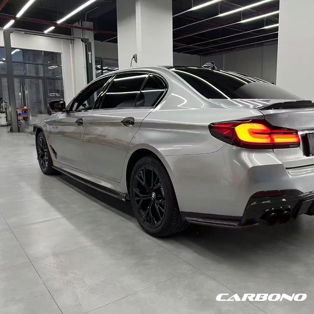 Seitenschweller EVO-KB aus Dry Carbon - passend für BMW 5er LCI mit M-Paket (G30, G31) ab Bj. 2020