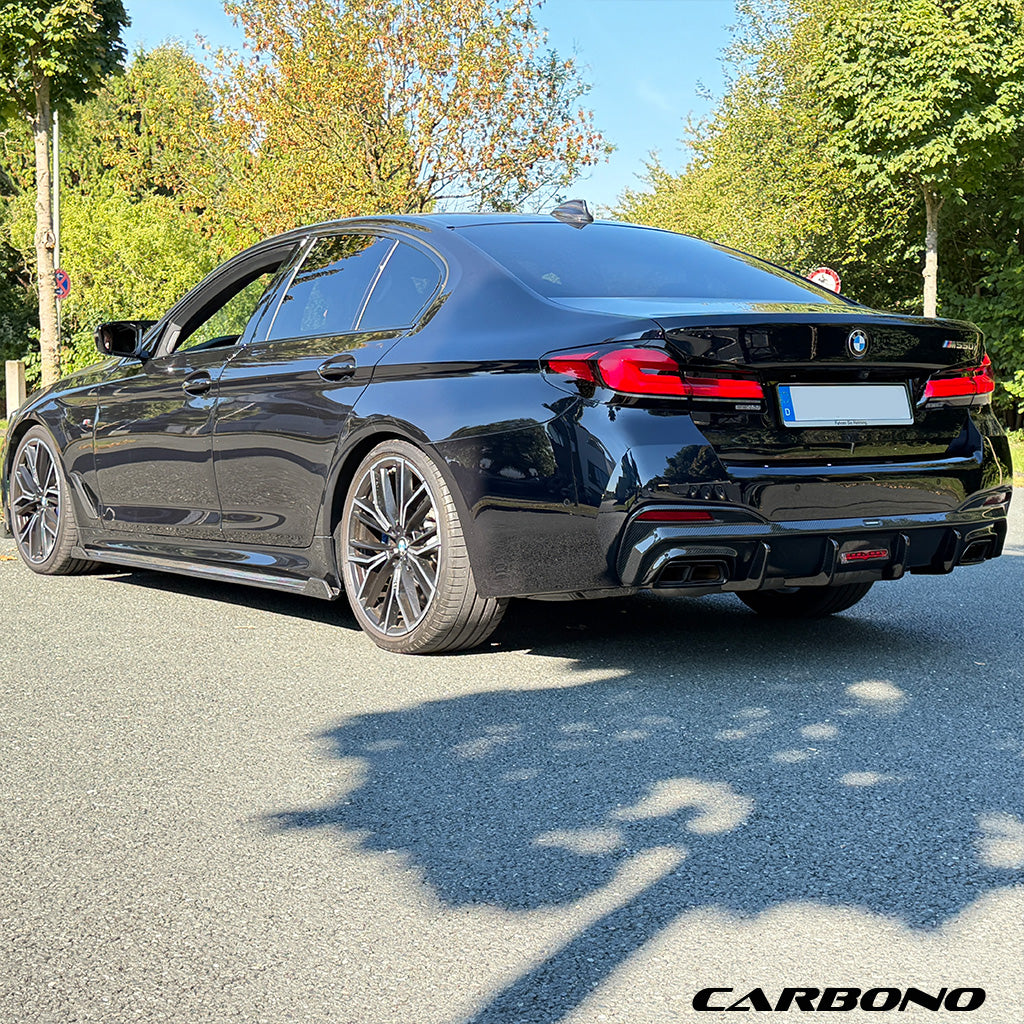 Seitenschweller aus Dry Carbon - passend für BMW 5er G30 / G31 LCI (mit M-Paket)