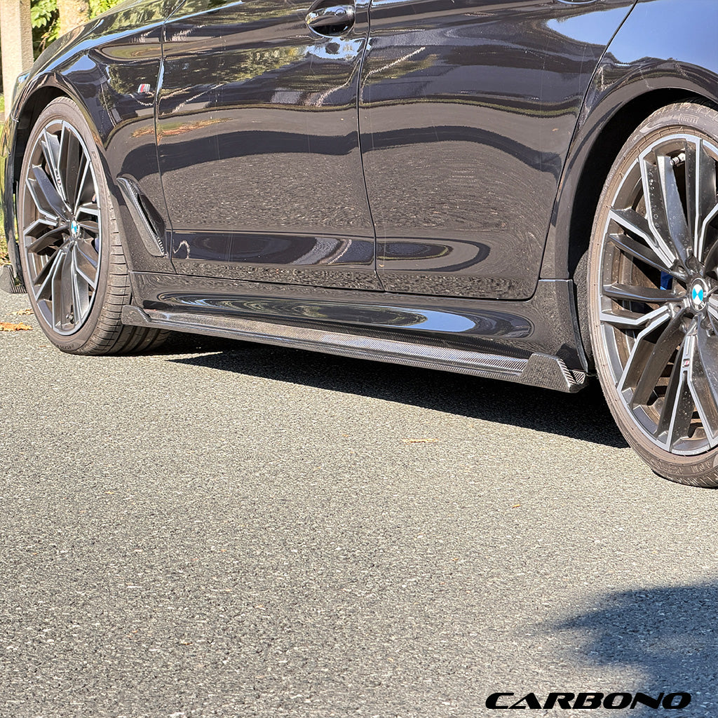 Seitenschweller aus Dry Carbon - passend für BMW 5er G30 / G31 LCI (mit M-Paket)