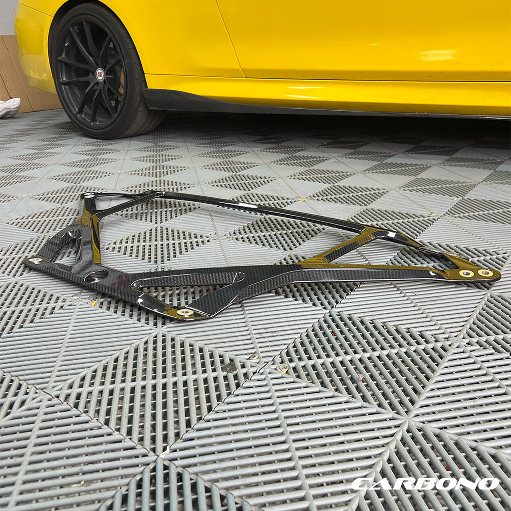 Domstrebe aus Dry Carbon 1-teilig - passend für BMW M2, M3, M4 (G87, G80, G81, G82, G83)