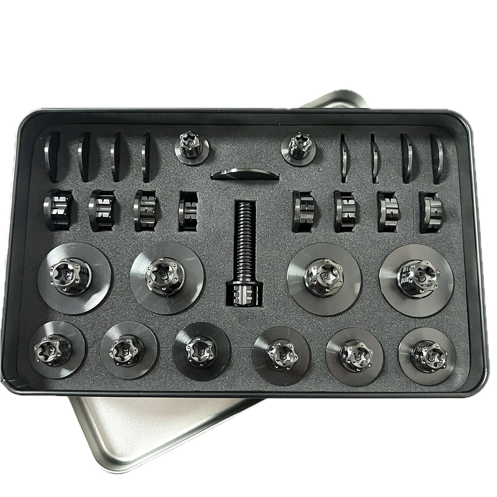 Schrauben aus Titanlegierung 30-teilig für den Motorraum - passend für BMW M2 G87, M3 (G80, G81), M4 (G82, G83)