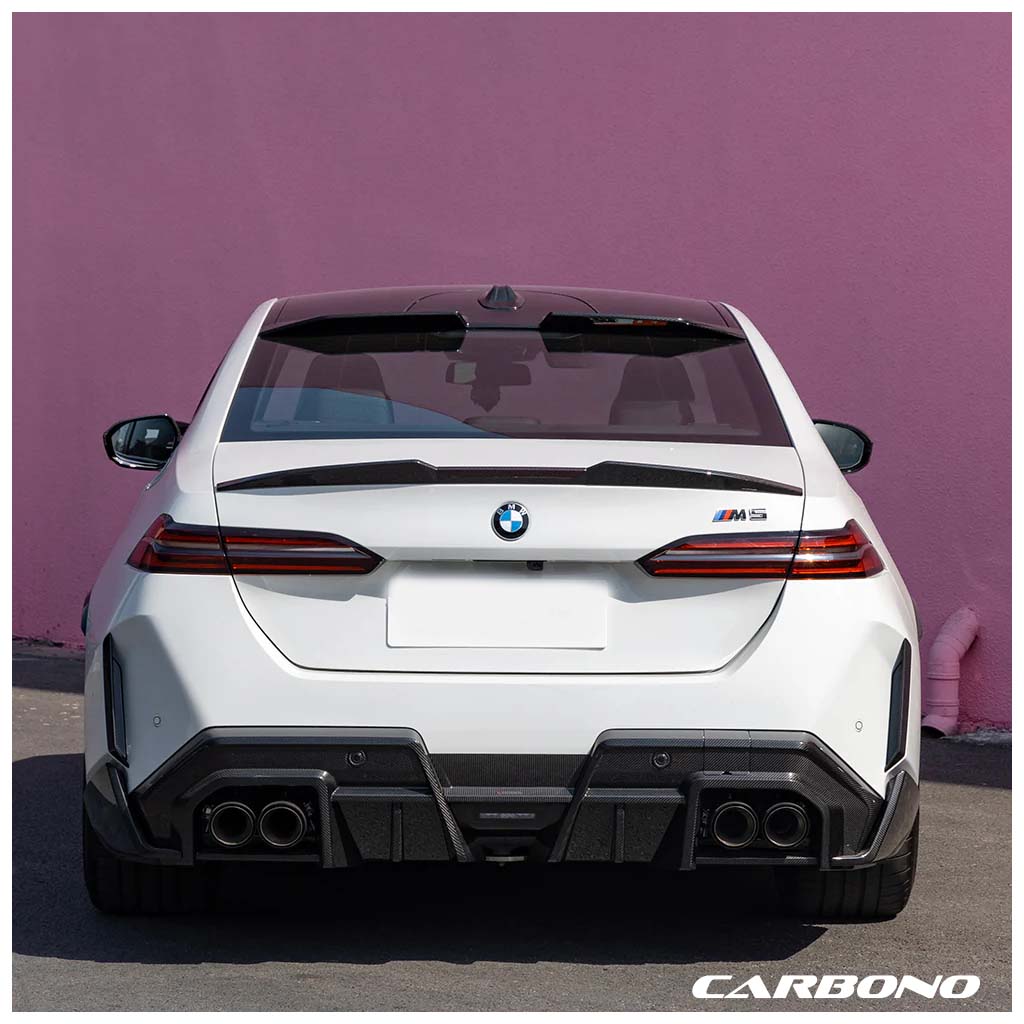SOOQOO Heckdiffusor Type-B aus Dry Carbon – BMW M5 G90 / G99 (6-teiliges Set)