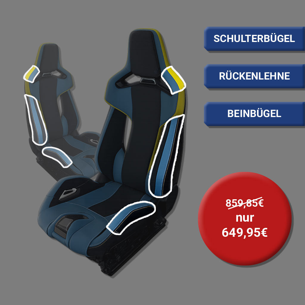 Carbono Lederschoner Komplettpaket - passend für BMW M Carbonsitze