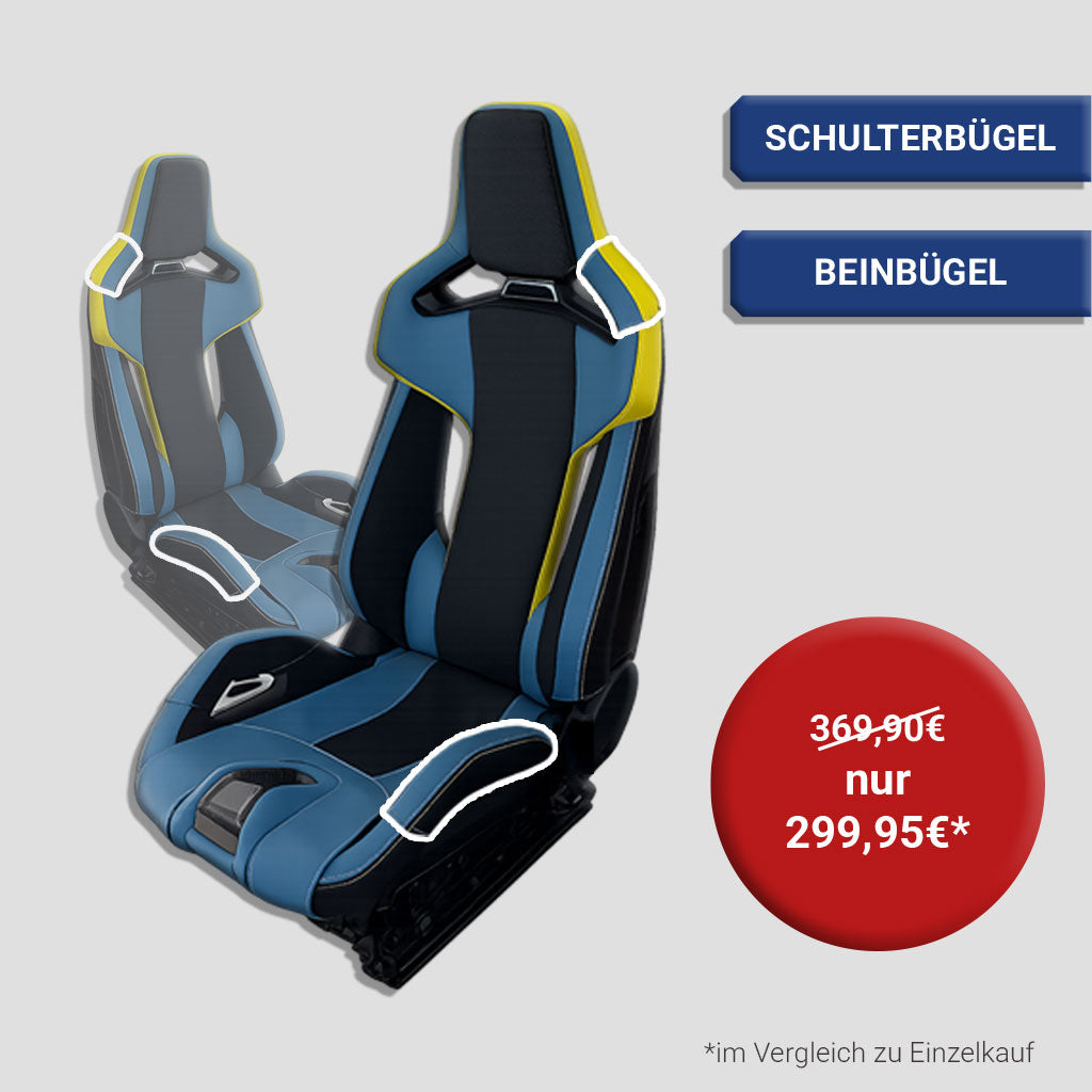 Carbono Lederschoner Basic-Paket - passend für BMW M Carbonsitze